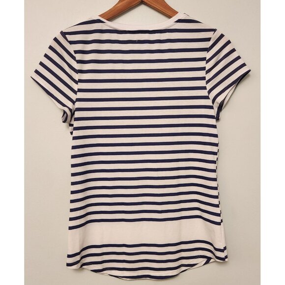 Batfrogs T-Shirt With Frog Batfrog On Bicycle Womens Medium England Striped EUC - Picture 5 of 10